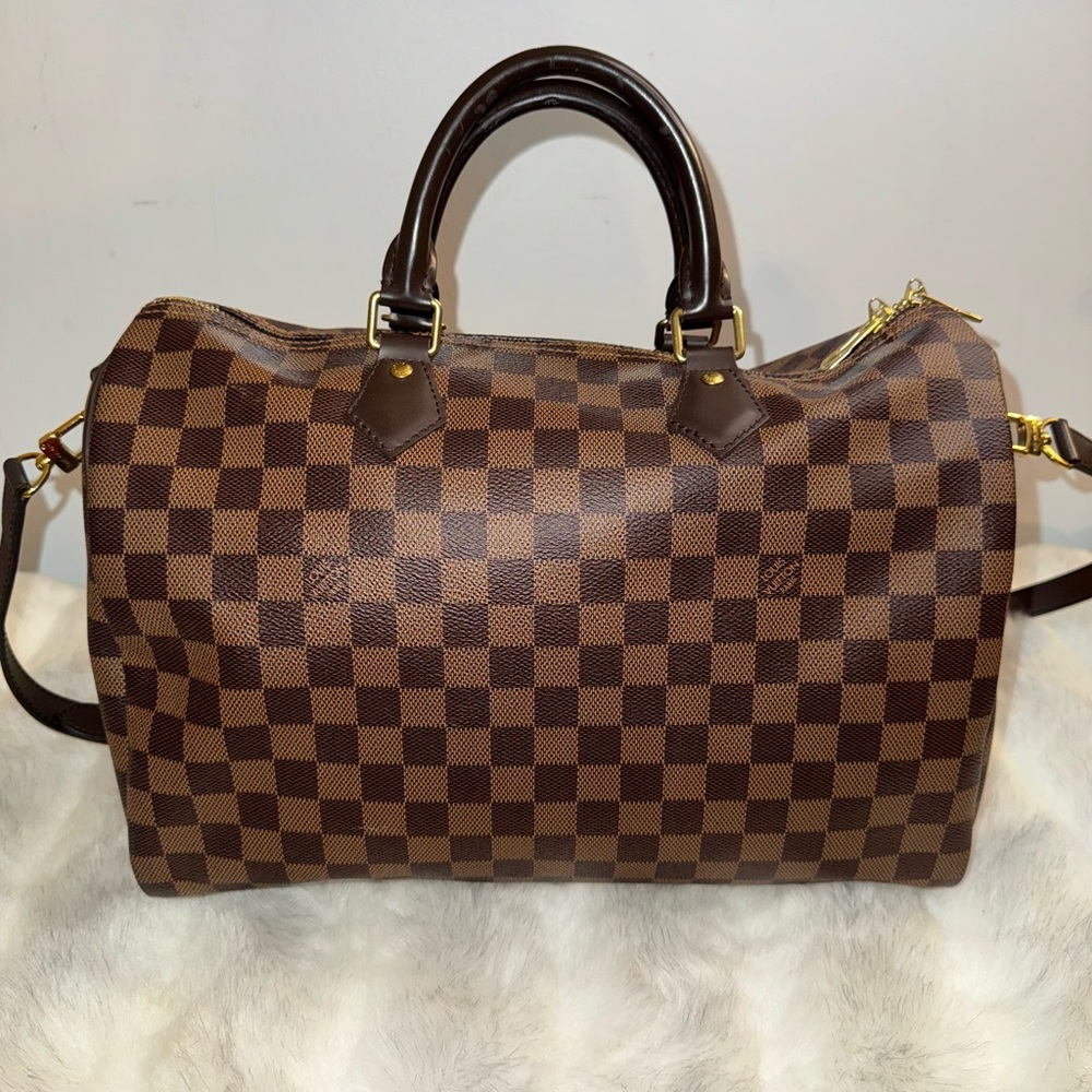 Louis Vuitton Speedy Bandouliere 35 - Damier Ebene Strap Extender